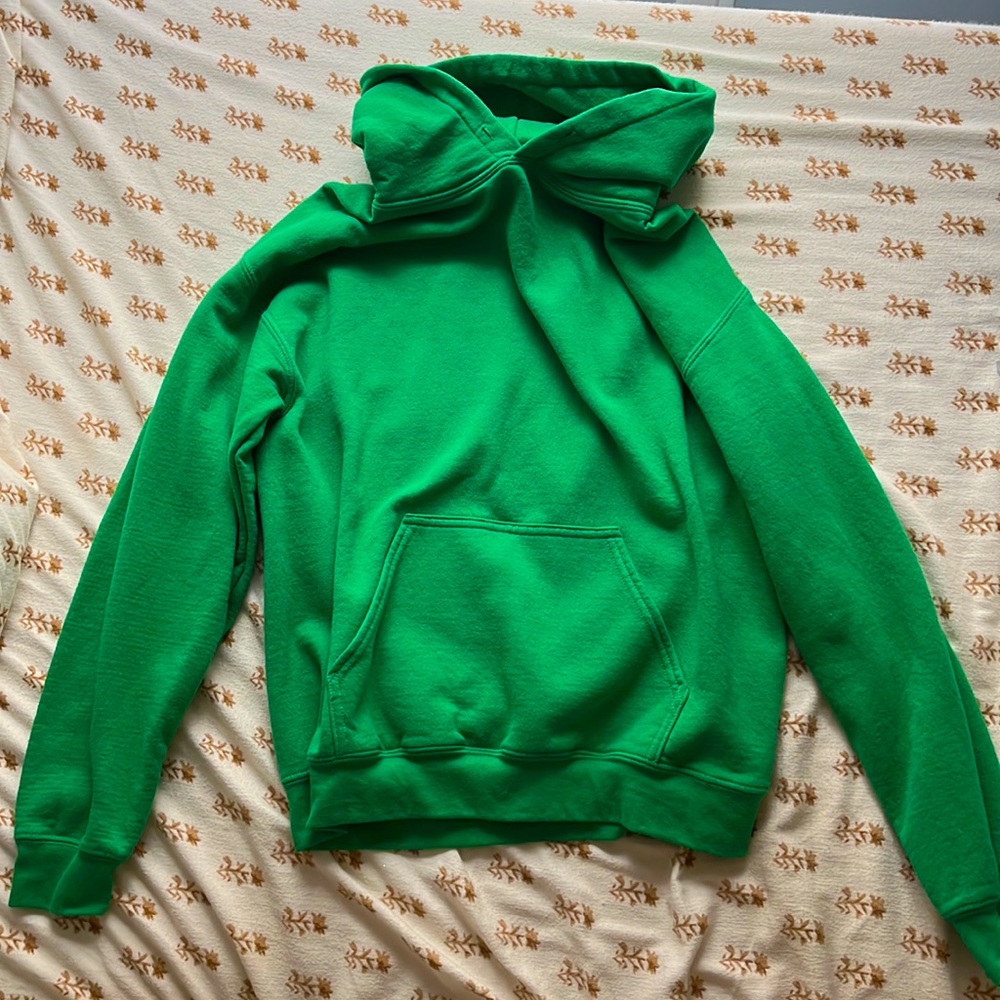Bright Green Gildan Hooded Sweatshirt